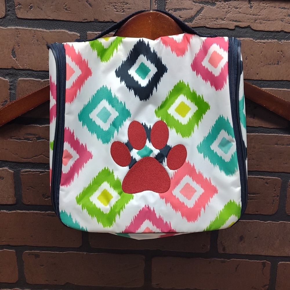 thirty-one candy corner dog lover supply organizer travel bag toiletries